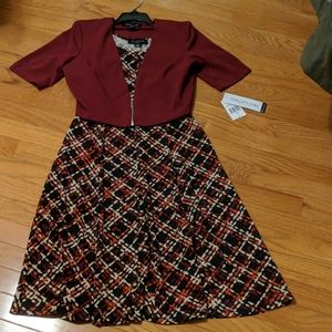 Perceptions petite dress with jacket